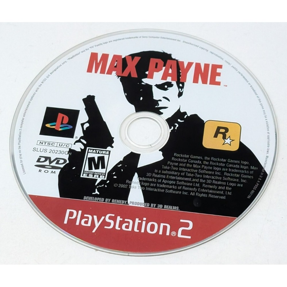Max Payne PlayStation 2 PS2 DISC ONLY TESTED WORKING